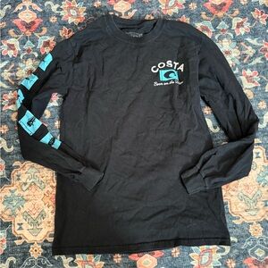Costa Black Long Sleeve Shirt Mens Small